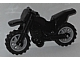 Part No: 50860c02  Name: Motorcycle Dirt Bike with Black Chassis (Undetermined Fairing Mounts) and Light Bluish Gray Wheels