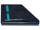 Part No: 5091pb007  Name: Tile, Modified 1 x 2 Wedge Left with Dark Turquoise Lines and Checkerboard Pattern (Sticker) - Set 77244