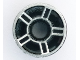 Part No: 50944pb01  Name: Wheel 11mm D. x 6mm with 5 Spokes with Silver Outline Pattern