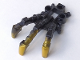Part No: 53562pb02  Name: Bionicle Foot Piraka Clawed with Marbled Pearl Gold Pattern