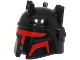 Part No: 5681pb01  Name: Minifigure, Headgear Helmet with 5 Spikes, SW Moff Gideon with Red Visor and Cheek Indents Pattern