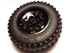 Part No: 56908c05  Name: Wheel 43.2mm D. x 26mm Technic Racing Small, 6 Pin Holes with Black Tire 75.1 x 28 Spiky Tread (56908 / 69909)