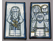 Part No: 57895pb057  Name: Glass for Window 1 x 4 x 6 with Mirrored Albus Dumbledore / Harry Potter with Parents Pattern (Stickers) - Set 75954