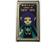Part No: 57895pb150  Name: Glass for Window 1 x 4 x 6 with Theater Poster with 'Best Musical WINNER!', Stars, Elves Minifigure and Gold Frame Pattern (Sticker) - Set 41714