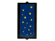 Part No: 60602pb24  Name: Glass for Window 1 x 2 x 3 with Gold Stars on Dark Blue Background Pattern (Sticker) - Set 40701