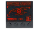 Part No: 6179pb263  Name: Tile, Modified 4 x 4 with Studs on Edge with Red Target on Droid Gunship Display Pattern (Sticker) - Set 75234