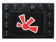 Part No: 6180pb072  Name: Tile, Modified 4 x 6 with Studs on Edges with Red Jek-14 Insignia Pattern (Sticker) - Set 75018