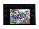 Part No: 6180pb136  Name: Tile, Modified 4 x 6 with Studs on Edges with Skull and Ship on Holographic Background Pattern (Sticker) - Set 41375