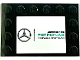 Part No: 6180pb199  Name: Tile, Modified 4 x 6 with Studs on Edges with  Mercedes-Benz Logo and 'AMG PERTRONAS FORMULA ONE TEAM' on White Background Pattern (Sticker) - Set 75883