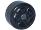 Part No: 6278pb01  Name: Wheel 24 x 15 with Pin Hole with Molded Black Hard Plastic Tire Pattern