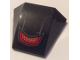 Part No: 64225pb034  Name: Wedge 4 x 3 Triple Curved No Studs with Red and Orange Grille Pattern (Sticker) - Set 76110