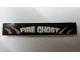 Part No: 6636pb085  Name: Tile 1 x 6 with 'FIRE GHOST' Pattern (Sticker) - Set 8165