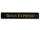Part No: 6636pb376  Name: Tile 1 x 6 with Gold 'BRICK EXPRESS' Pattern (Sticker) - Set 910044