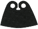 Part No: 68865  Name: Minifigure Cape Cloth, Very Short, Rounded Triangle Neck Cut - Spongy Stretchable Fabric