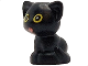 Part No: 69902pb06  Name: Cat, Friends Style, Baby Kitten, Sitting with Yellow Eyes and Coral Tongue Pattern (Pluto)