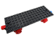 Part No: 736c02  Name: Train Base 6 x 16 Type I with Wheels and Red and Blue Magnets