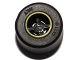 Part No: 74967pb01c01  Name: Wheel 8mm D. x 9mm for Slicks, Hole Notched for Wheels Holder Pin, Reinforced Back with Yellow Rim Edge Pattern with Black Tire 14mm D. x 9mm Smooth Small Wide Slick (74967pb01 / 30028)
