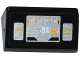 Part No: 85984pb125  Name: Slope 30 1 x 2 x 2/3 with Silver and Bright Light Orange Speedometer Pattern (Sticker) - Set 75909