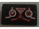 Part No: 85984pb163  Name: Slope 30 1 x 2 x 2/3 with 2 Dark Red and White Gauges and Control Stick Pattern (Sticker) - Set 70164