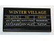 Part No: 87079pb0546  Name: Tile 2 x 4 with 'WINTER VILLAGE' and Train Schedule Pattern (Sticker) - Set 10259