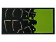 Part No: 87079pb0614  Name: Tile 2 x 4 with Stone Outline and Lime Bubbling Slime Pattern (Sticker) - Set 76056