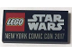 Part No: 87079pb0762  Name: Tile 2 x 4 with LEGO STAR WARS NEW YORK COMIC CON 2017 Pattern