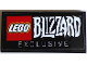 Part No: 87079pb1397  Name: Tile 2 x 4 with LEGO BLIZZARD Logo and 'EXCLUSIVE' Pattern (Sticker) - Set 75987