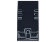 Part No: 87079pb1439  Name: Tile 2 x 4 with Dark Bluish Gray Curved Lines and Latch Pattern (Transformers Bumblebee Leg Joint)