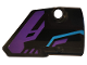 Part No: 87086pb048  Name: Technic, Panel Fairing # 2 Small Smooth Short, Side B with Dark Purple and Medium Azure Pattern (Sticker) - Set 70642