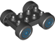 Part No: 88760c01pb11  Name: Duplo Car Base 2 x 4 with Black Tires and Blue Spokes Wheels Pattern (88760 / 88762c01pb11)