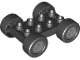 Part No: 88760c02pb01  Name: Duplo Car Base 2 x 4 with Black Tires with Tread with Light Bluish Gray Classic Wheels Pattern (88760 / 88762c02pb01)
