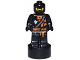 Part No: 90398pb047  Name: Minifigure, Utensil Statuette / Trophy with Ninjago Cole with Orange and Dark Bluish Gray Robe and White Ninjago Logogram Letter C Pattern