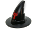 Part No: 90460pb01  Name: Minifigure, Headgear Hat, Wizard / Witch, Slightly Textured with Red Dragon Head Pattern