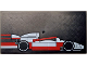 Part No: 90498pb54R  Name: Tile 8 x 16 with Bottom Tubes, Textured Surface with Red and White LEGO Formula 1 Race Car Profile Pattern Model Right Side
