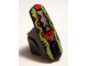 Part No: 90638pb02  Name: Hero Factory Armor with Ball Joint Socket - Size 6 with Lime, Red and Silver Pattern (Scorpio)