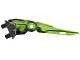 Part No: 92235pb02  Name: Hero Factory Weapon, Claw / Spike with Marbled Lime Pattern - Flexible Rubber