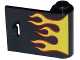 Part No: 92263pb002  Name: Door 1 x 3 x 2 Right - Open Between Top and Bottom Hinge with Red and Yellow Flames Pattern