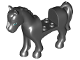Part No: 93083c01pb19  Name: Horse with 2 x 2 Cutout with Dark Turquoise Eyes, Dark Bluish Gray Eyebrows and White Blaze Pattern