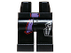 Part No: 970c00pb0287  Name: Hips and Legs with Purple Sash and Silver Mechanical Pattern