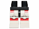 Part No: 970c01pb25  Name: Hips and White Legs with Red SW Shock Trooper Armor Pattern