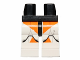 Part No: 970c01pb29  Name: Hips and White Legs with SW Clone Trooper and Orange Small Markings Pattern