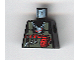 Part No: 973pb0053  Name: Torso Alpha Team Logo on Necklace, Dark Gray Vest, Tools Pattern