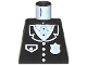 Part No: 973pb0091  Name: Torso Police Suit with White Badge and Pocket Pattern