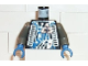 Part No: 973pb0199c01  Name: Torso Space Insectoids Blue X with Hose on Sides Pattern / Dark Gray Arms / Blue Hands