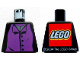 Part No: 973pb0312a  Name: Torso Harry Potter Professor Snape 4 Black Buttons Pattern - LEGO Logo on Back
