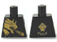 Part No: 973pb0863  Name: Torso Ninjago Gold Dragon Front and Gold Lion and 'COLE' Back Pattern