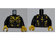Part No: 973pb0961c01  Name: Torso SW Savage Opress Pattern / Black Arms / Yellow Hands