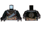 Part No: 973pb1572c01  Name: Torso Ninjago Robe with Gold Buckles and Earth Power Emblem Pattern / Black Arms / Black Hands