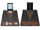 Part No: 973pb1604  Name: Torso SW Jedi Robe, Reddish Brown Belt Pattern (Anakin Clone Wars)