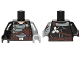 Part No: 973pb2191c01  Name: Torso Gray Armor with Holster Pattern (Winter Soldier) / Flat Silver Arm Left with Red Star Pattern  / Black Arm Right / Light Bluish Gray Hand Left / Black Hand Right